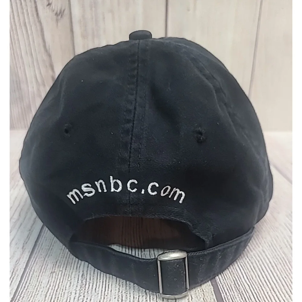 Vintage Today Show NBC Strapback Hat Cap Black Embroidered Head Shotz KC Caps
